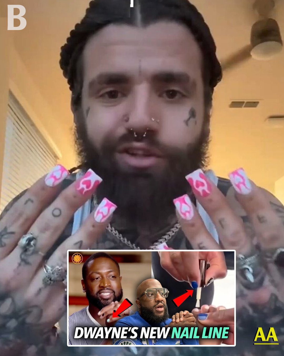 Who Said THAT!”Let’s Normalize Men Painting Their Nails Like Women…” Man Channels His Inner Sassy Dwayne Wade