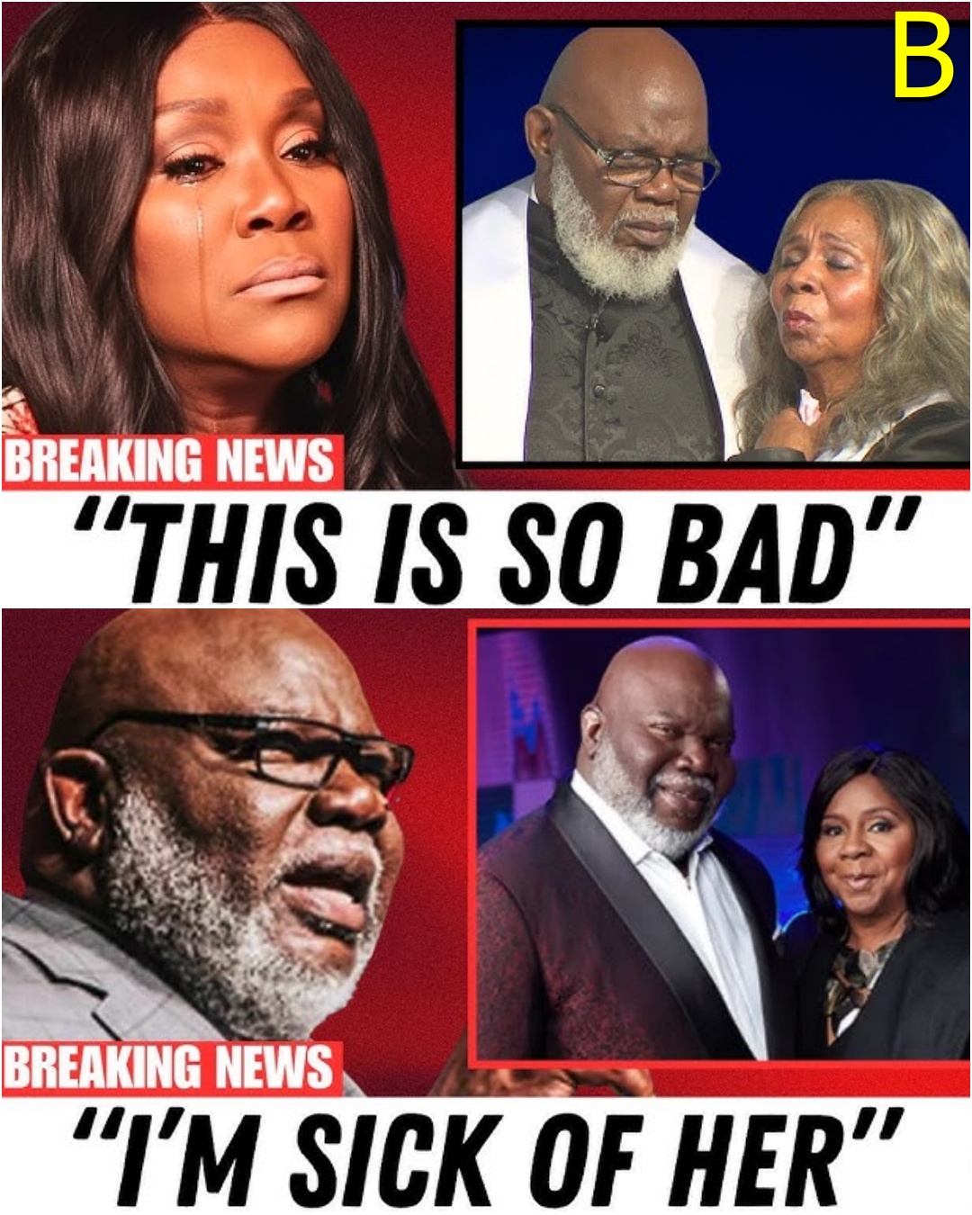 I CANNOT STAY SILENT ABOUT THIS ANY LONGER …At 68, Bishop T.D. Jakes HIT With Unbelievable News!