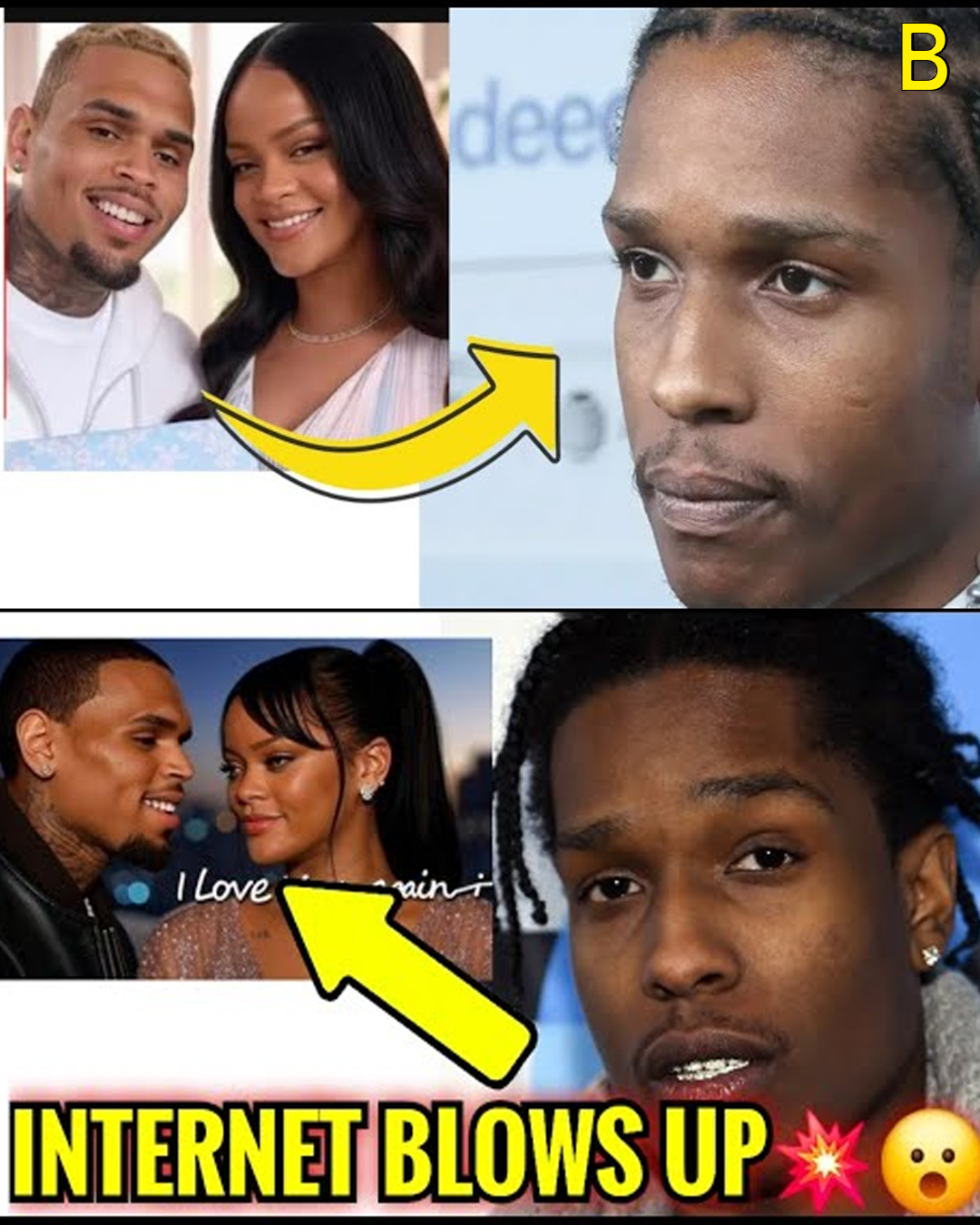 “What is this, bro?”RiRi & Chris Brown BREAK INTERNET, REKINDLE Love after SH0CKING Asap Announcement