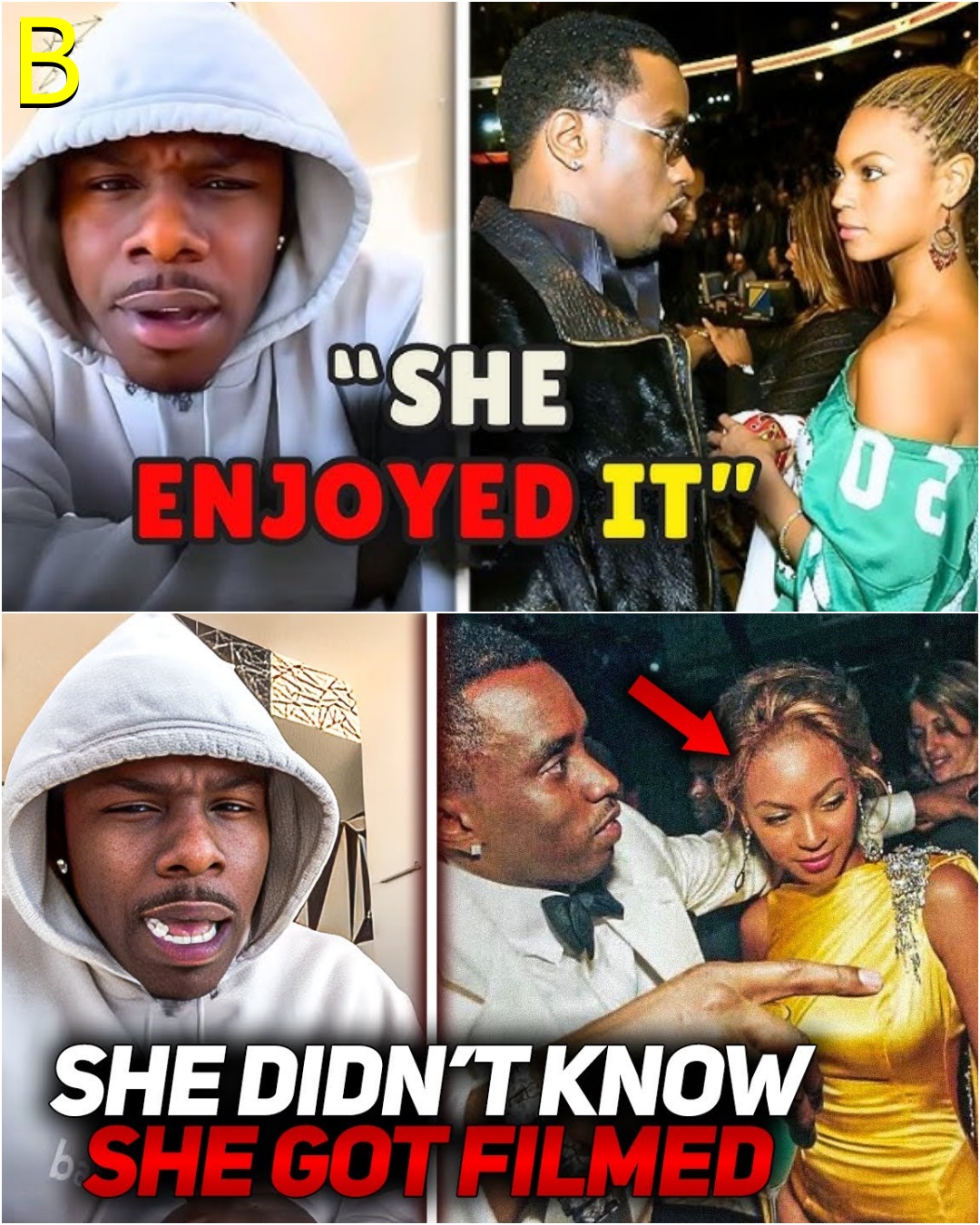 “SO Beyoncé Was Doing The Bending?!” – Secret Footage EXPOSES Beyoncé & DaBaby At Diddy’s Wild Party… And 50 Cent Says He Has Receipts