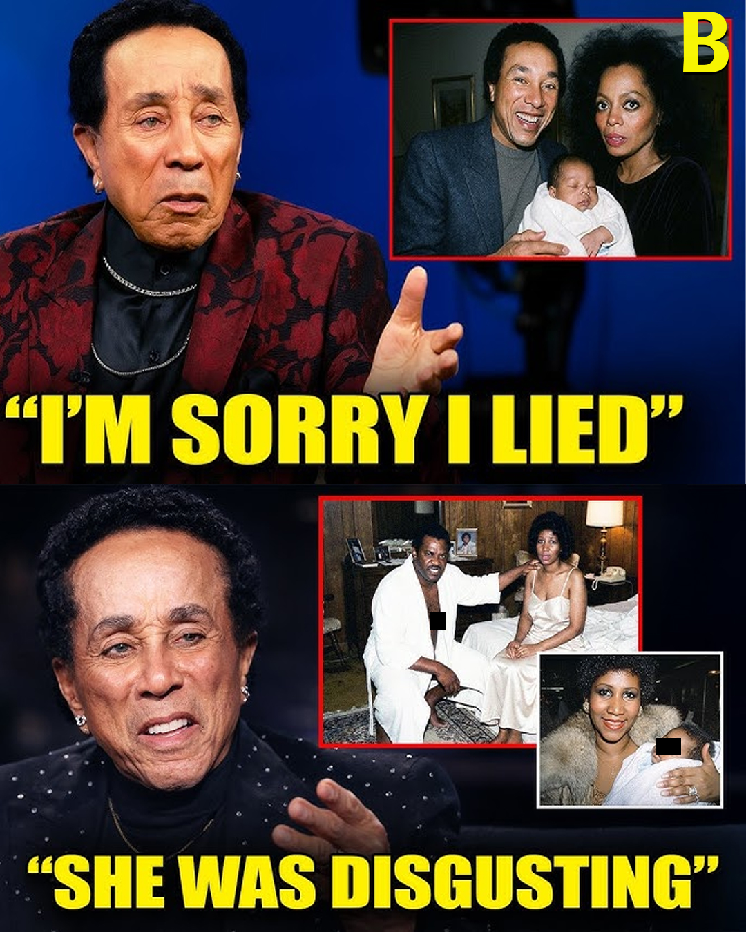 Smokey Robinson Reveals 5 Black R&B Queens Who Hid Illegitimate Children — Proof That Will Shock You
