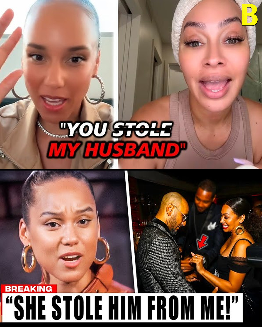 Alicia Keys CONFRONTS Lala Anthony For Stealing Swizz Beatz From Her!