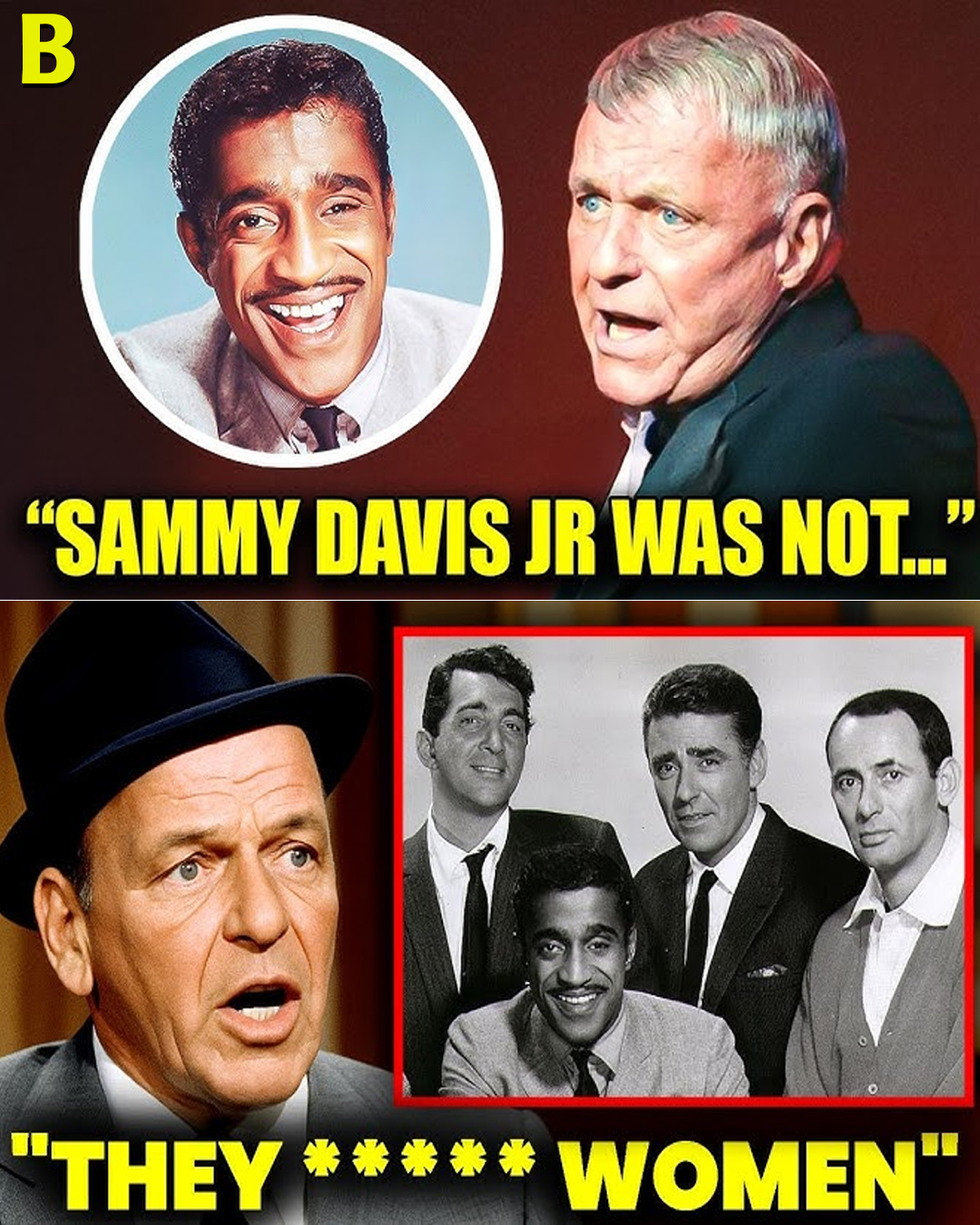 Before His De@th, Frank Sinatra FINALLY Confirm The Rumors About Sammy Davis Jr