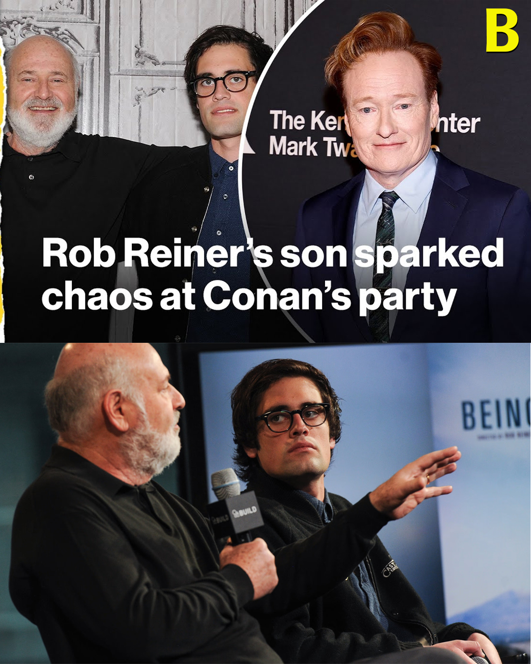 Rob Reiner’s son Nick sparked chaos at Conan’s party with strange questions and a Bill Hader blowup