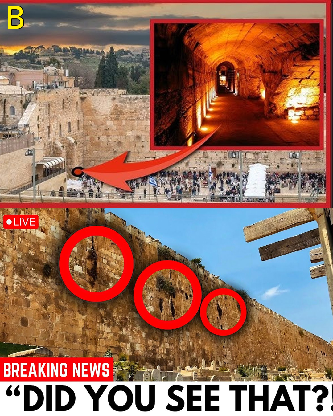WARNING: God’s Holy Name Appears on the Eastern Wall of Jerusalem Beside the Golden Gate!