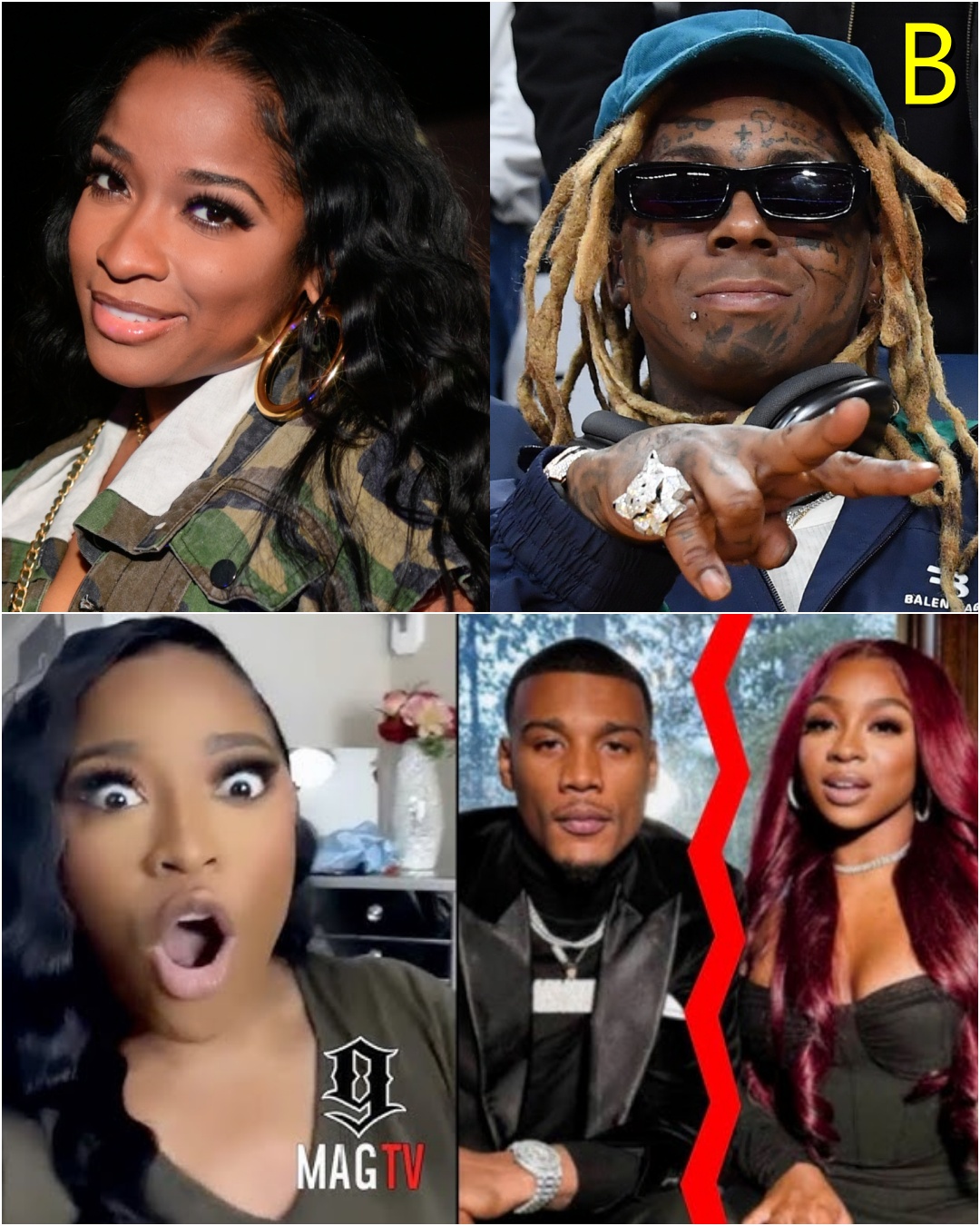 PUBLIC CONTROVERSY: Lil Wayne’s ex-wife Toya Johnson sparks backlash with her statement, “I used to buy family affection with money, but not anymore” after being accused by her brothers of being rich but selfish