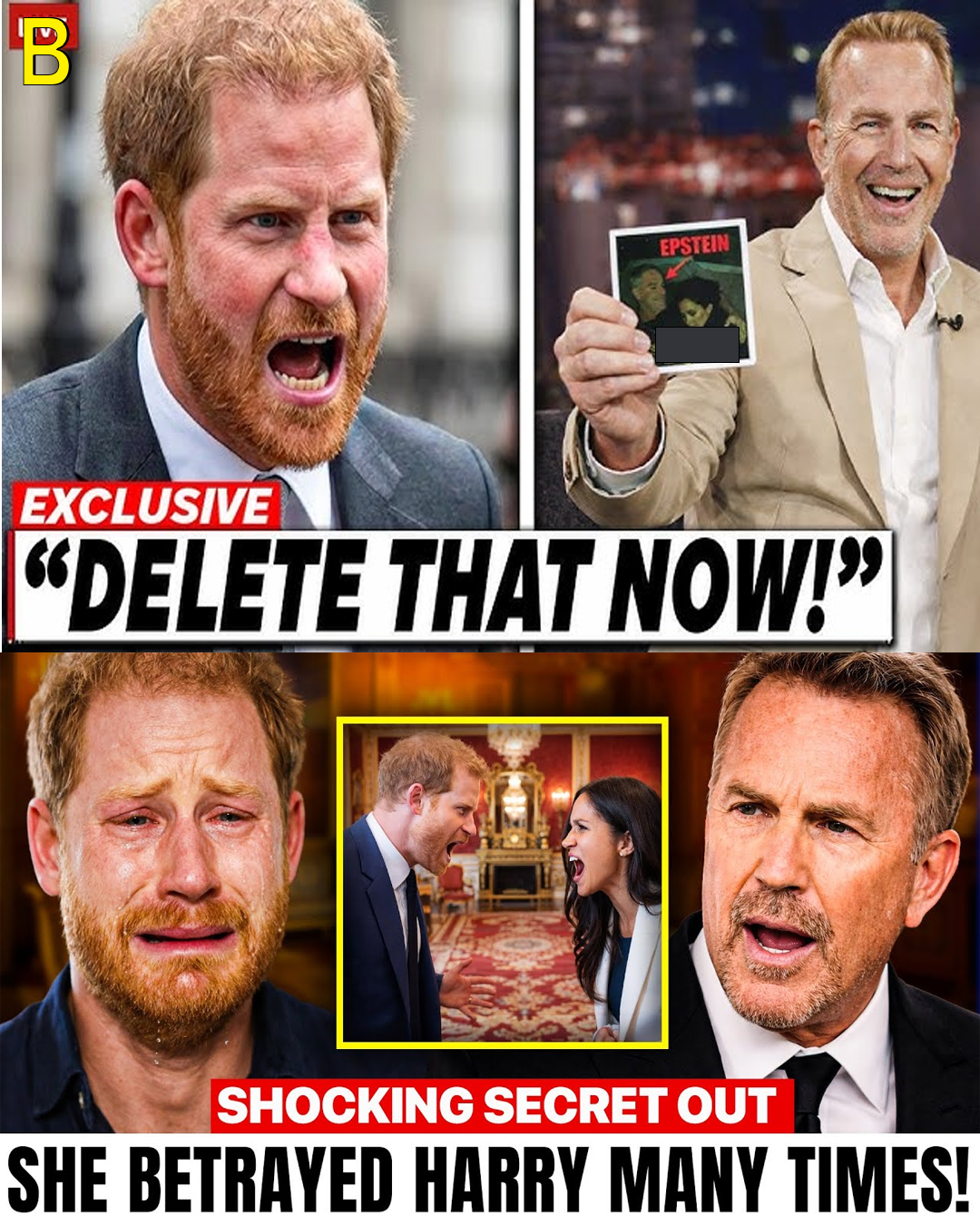 What Kevin Costner JUST SAID Has Harry QUESTIONING Everything About Meghan