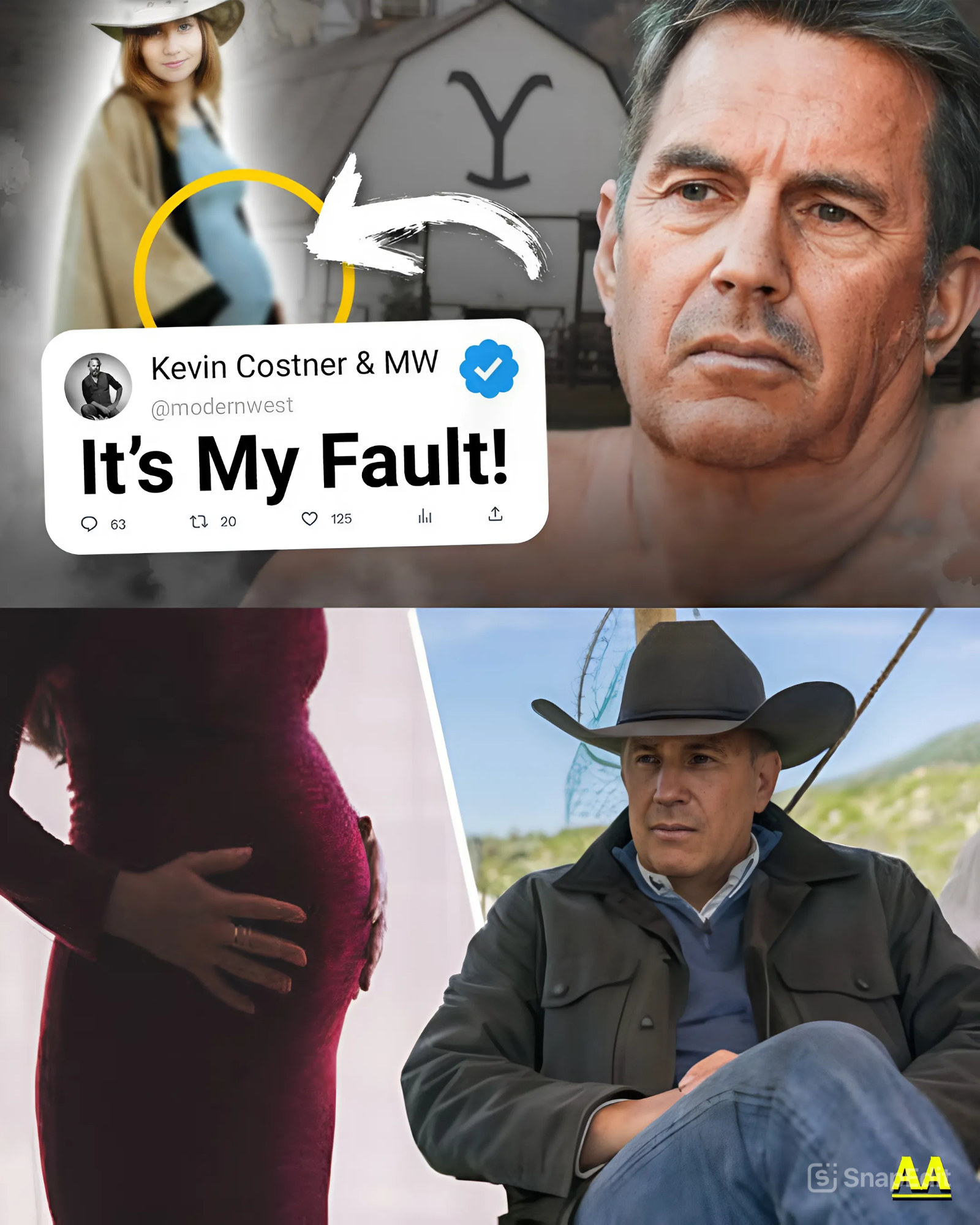 Who Said THAT!Yellowstone Is Troubled By Kevin Costner Pregnancy Rumors!