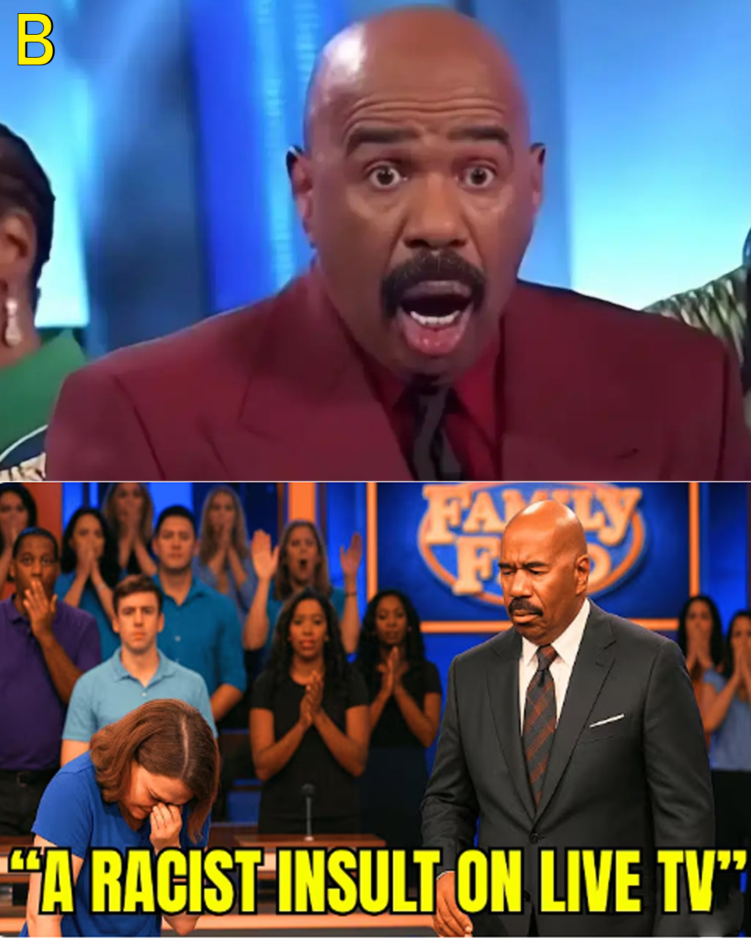 Steve Harvey stopped Family Feud after receiving a insult — What he did next shocked everyone